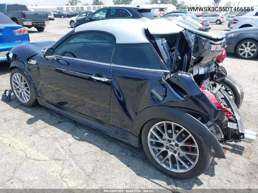 2013 Mini Coupe Cooper S VIN: WMWSX3C55DT466585 Lot: 42447484
