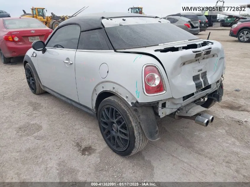 2014 Mini Coupe Cooper S VIN: WMWSX3C51ET772832 Lot: 41352091
