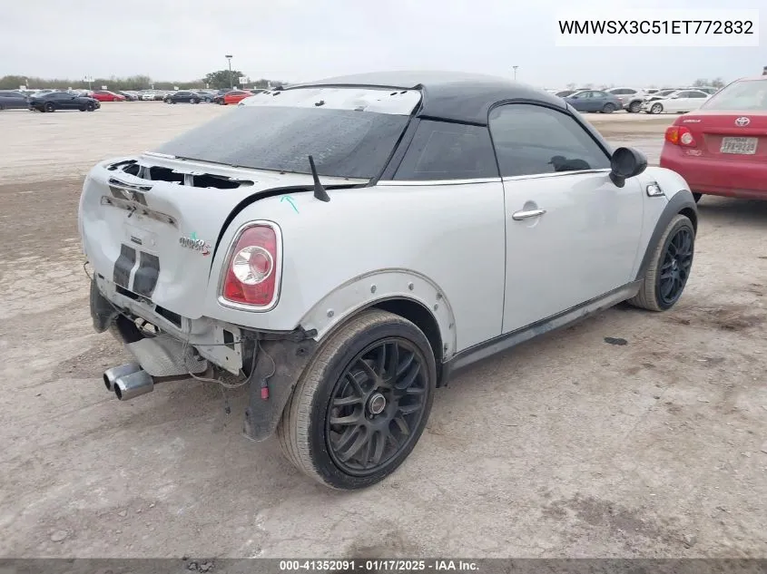 2014 Mini Coupe Cooper S VIN: WMWSX3C51ET772832 Lot: 41352091