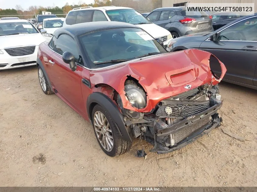 2015 Mini Coupe Cooper VIN: WMWSX1C54FT508123 Lot: 40974103