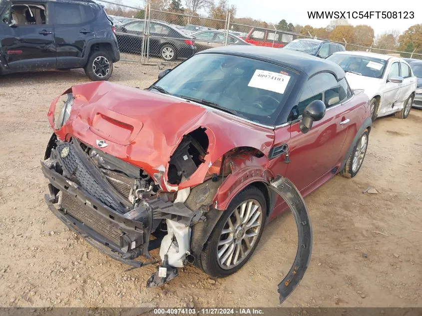 2015 Mini Coupe Cooper VIN: WMWSX1C54FT508123 Lot: 40974103