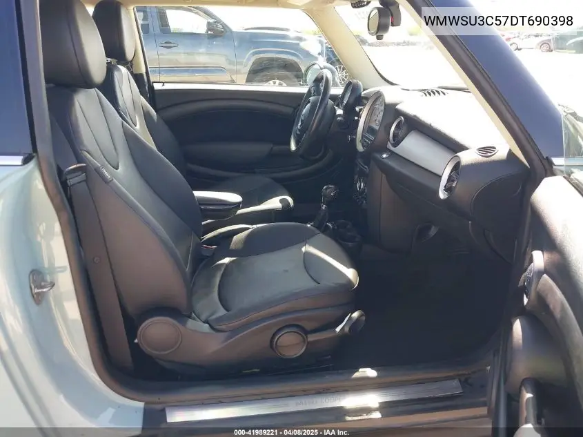 2013 Mini Hardtop Cooper VIN: WMWSU3C57DT690398 Lot: 41989221