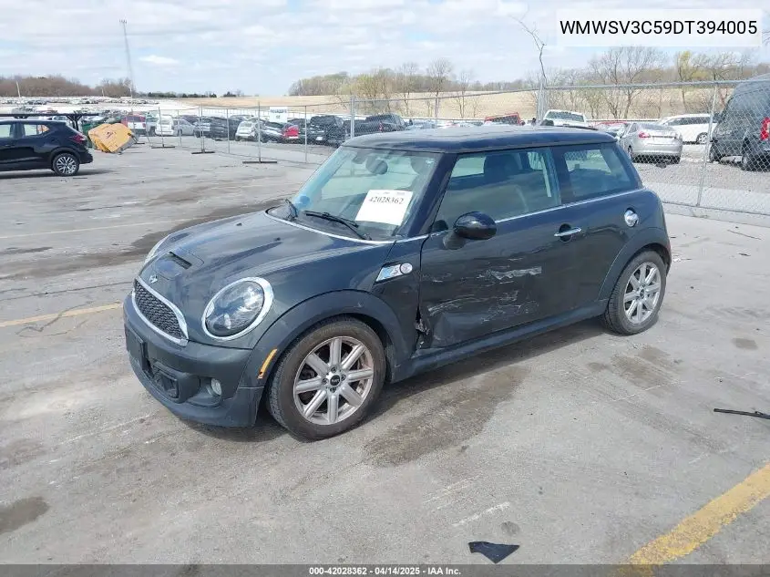 2013 Mini Hardtop Cooper S VIN: WMWSV3C59DT394005 Lot: 42028362