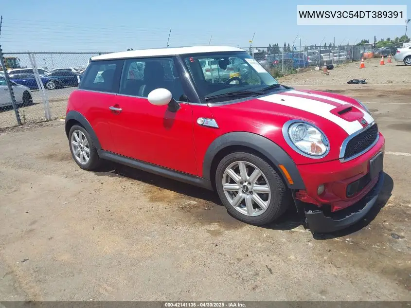 2013 Mini Hardtop Cooper S VIN: WMWSV3C54DT389391 Lot: 42141136