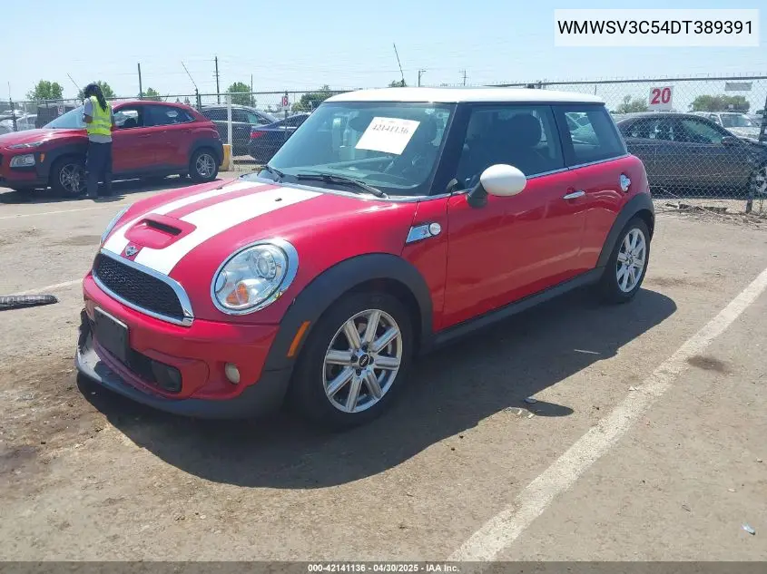 2013 Mini Hardtop Cooper S VIN: WMWSV3C54DT389391 Lot: 42141136