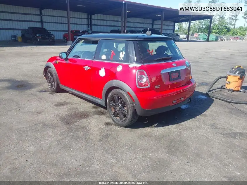2013 Mini Hardtop Cooper VIN: WMWSU3C58DT683041 Lot: 42162366
