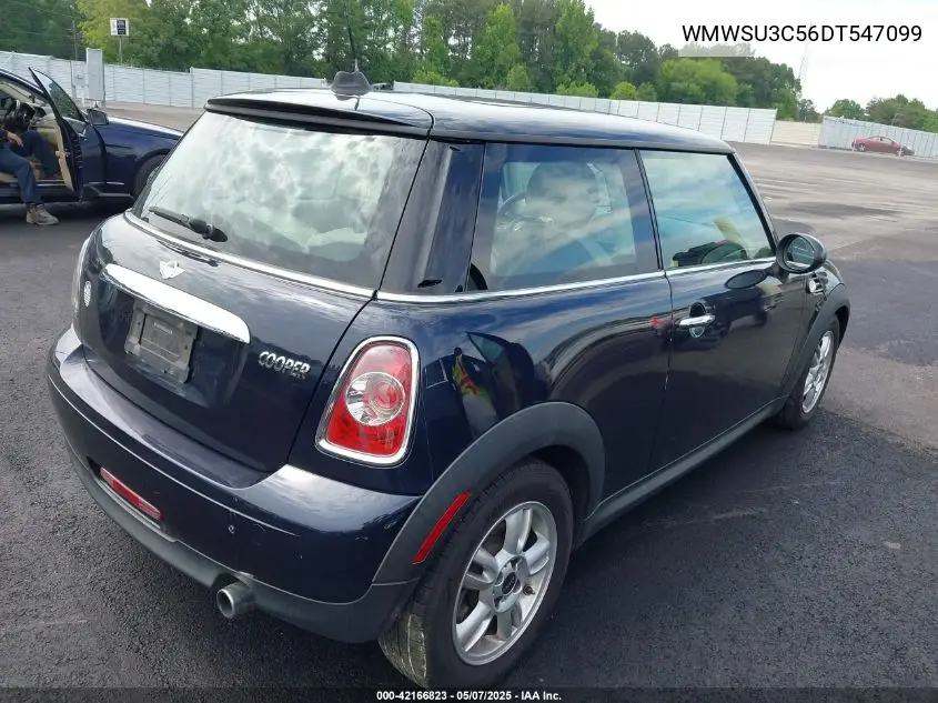 2013 Mini Hardtop Cooper VIN: WMWSU3C56DT547099 Lot: 42166823