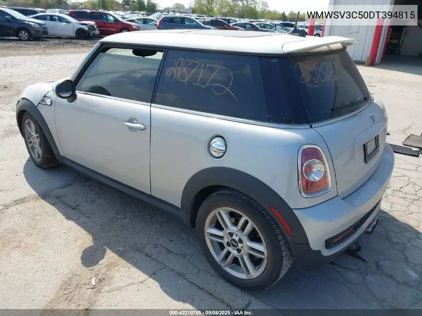 2013 Mini Hardtop Cooper S VIN: WMWSV3C50DT394815 Lot: 42210785