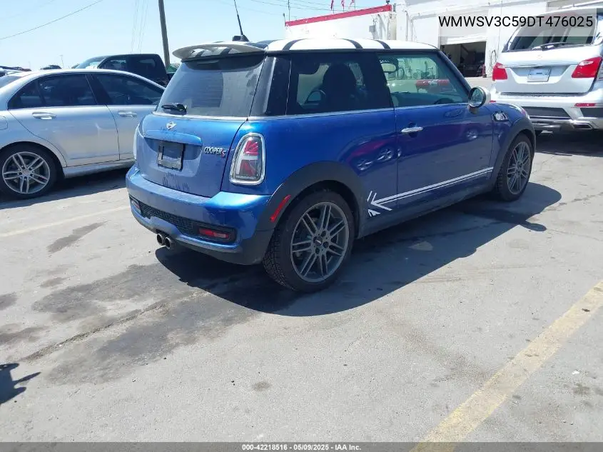 2013 Mini Hardtop Cooper S VIN: WMWSV3C59DT476025 Lot: 42218516