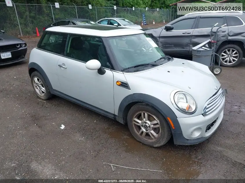 2013 Mini Hardtop Cooper VIN: WMWSU3C50DT692428 Lot: 42231273
