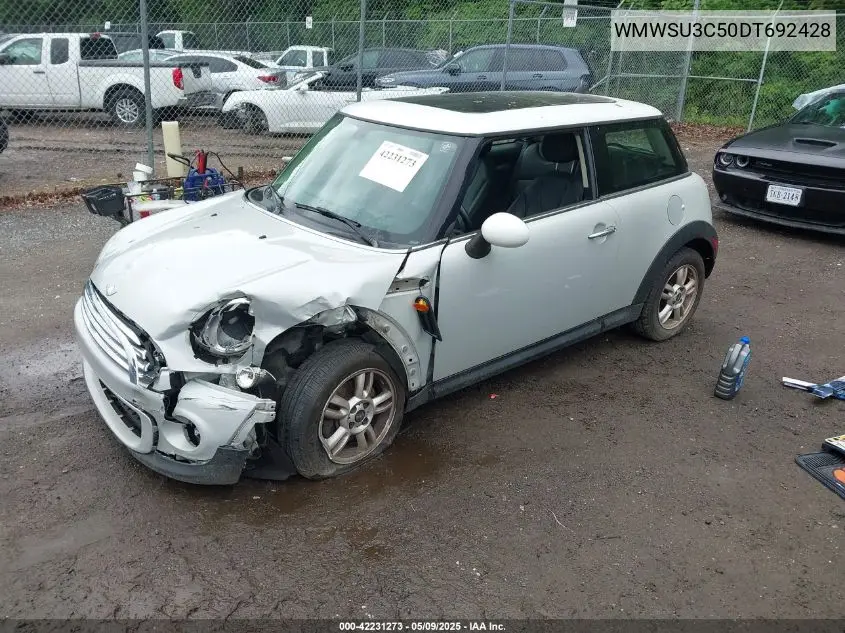 2013 Mini Hardtop Cooper VIN: WMWSU3C50DT692428 Lot: 42231273