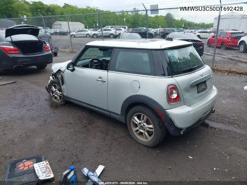 2013 Mini Hardtop Cooper VIN: WMWSU3C50DT692428 Lot: 42231273