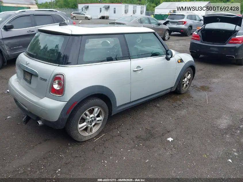 2013 Mini Hardtop Cooper VIN: WMWSU3C50DT692428 Lot: 42231273