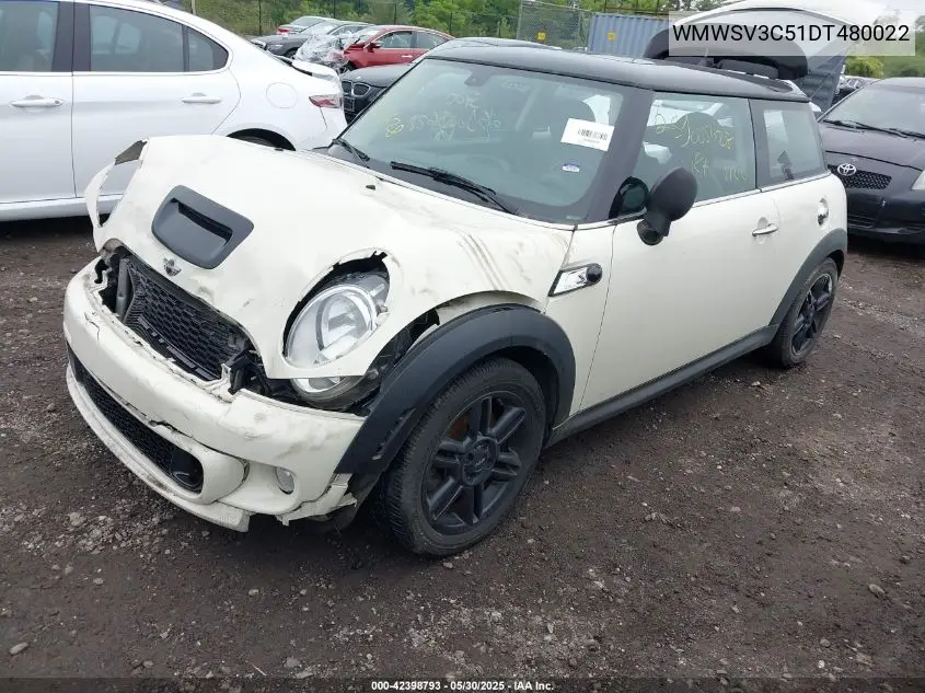 2013 Mini Hardtop Cooper S VIN: WMWSV3C51DT480022 Lot: 42398793