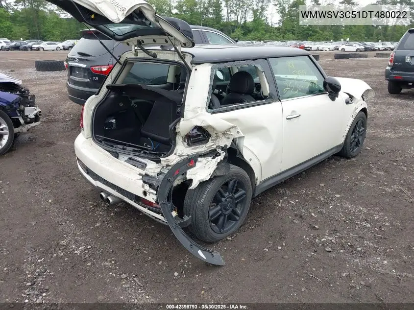 2013 Mini Hardtop Cooper S VIN: WMWSV3C51DT480022 Lot: 42398793
