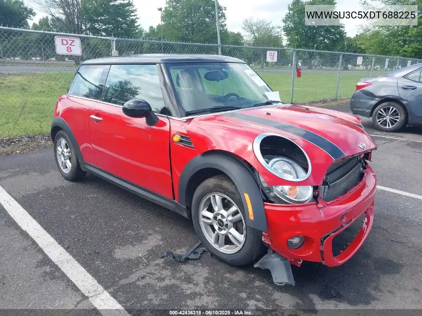 2013 Mini Hardtop Cooper VIN: WMWSU3C5XDT688225 Lot: 42436318