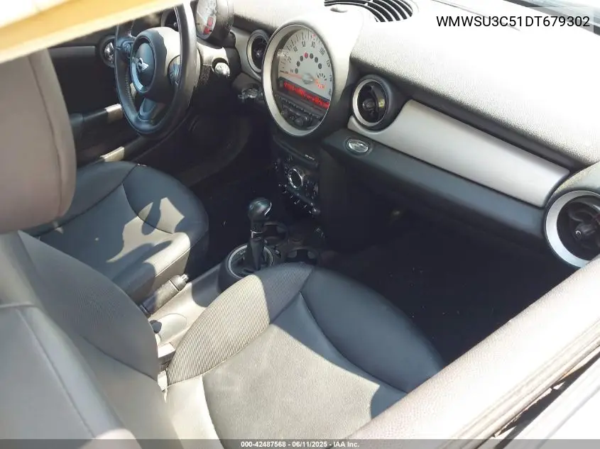 2013 Mini Hardtop Cooper VIN: WMWSU3C51DT679302 Lot: 42487568