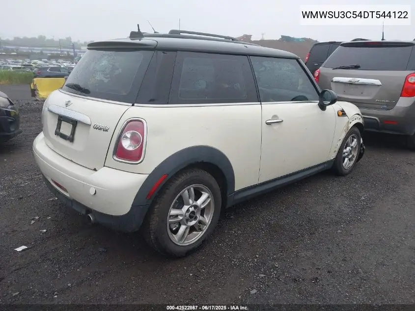 2013 Mini Hardtop Cooper VIN: WMWSU3C54DT544122 Lot: 42522867