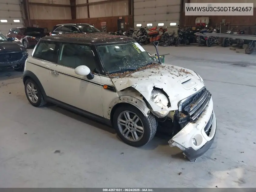 2013 Mini Hardtop Cooper VIN: WMWSU3C50DT542657 Lot: 42571831