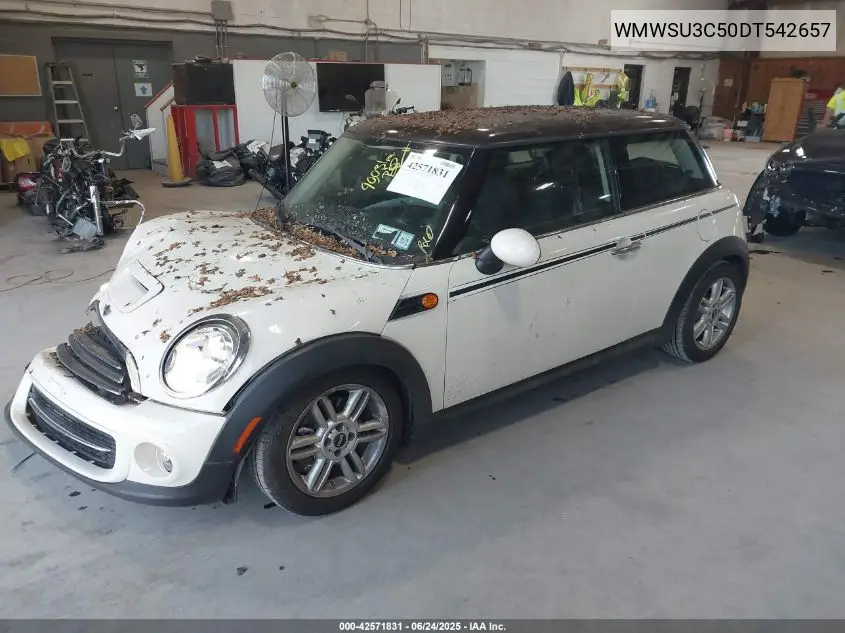 2013 Mini Hardtop Cooper VIN: WMWSU3C50DT542657 Lot: 42571831