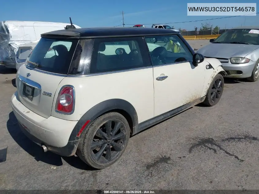 2013 Mini Hardtop Cooper VIN: WMWSU3C52DT546578 Lot: 42588141