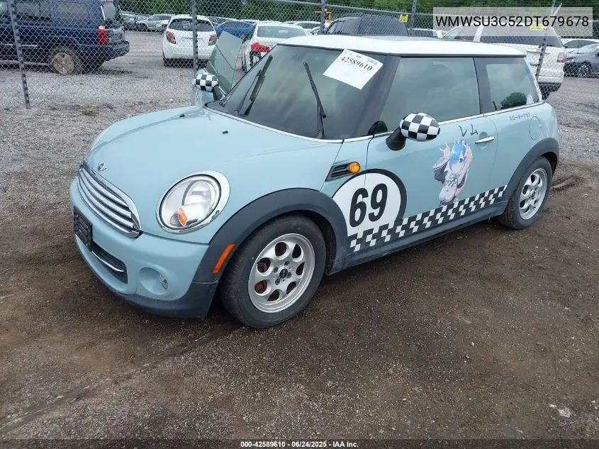 2013 Mini Hardtop Cooper VIN: WMWSU3C52DT679678 Lot: 42589610