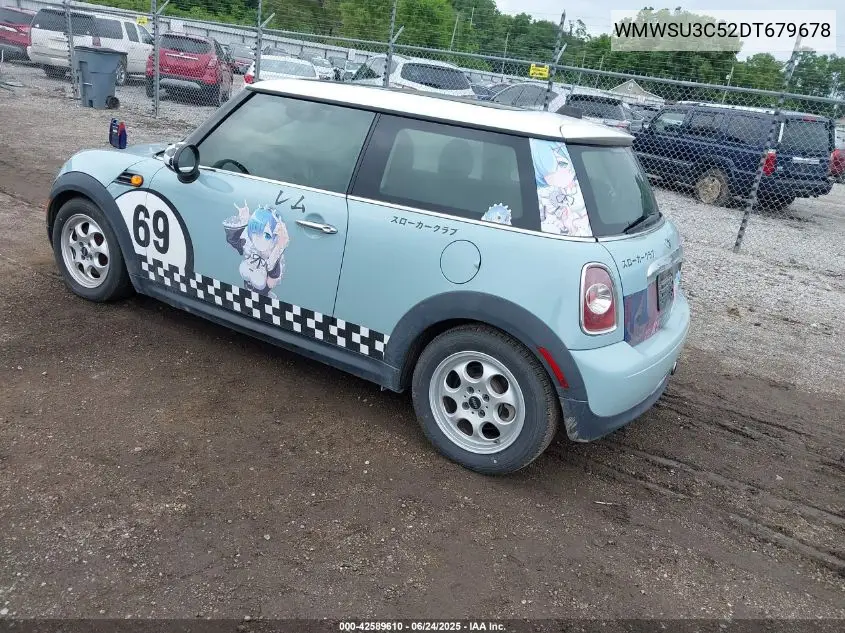 2013 Mini Hardtop Cooper VIN: WMWSU3C52DT679678 Lot: 42589610