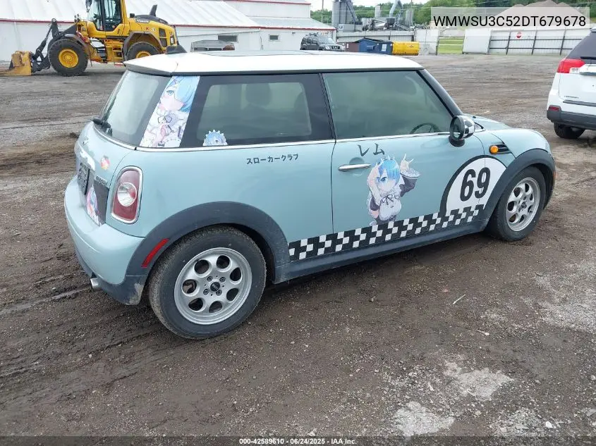 2013 Mini Hardtop Cooper VIN: WMWSU3C52DT679678 Lot: 42589610