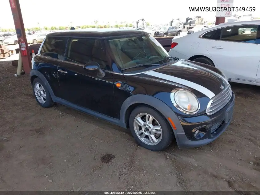 2013 Mini Hardtop Cooper VIN: WMWSU3C59DT549459 Lot: 42605442