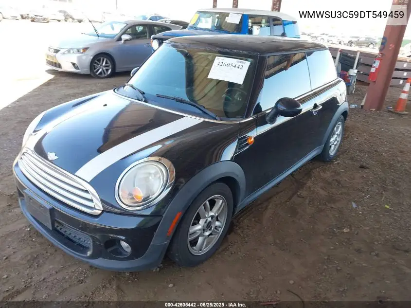 2013 Mini Hardtop Cooper VIN: WMWSU3C59DT549459 Lot: 42605442