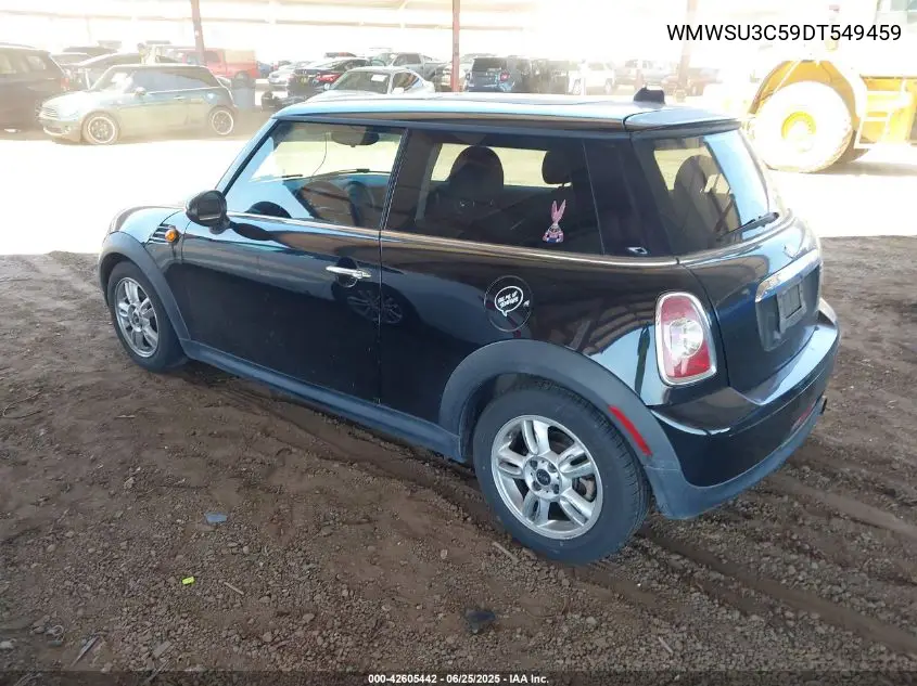 2013 Mini Hardtop Cooper VIN: WMWSU3C59DT549459 Lot: 42605442