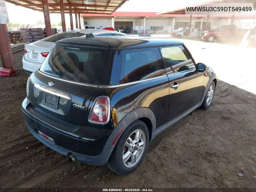 2013 Mini Hardtop Cooper VIN: WMWSU3C59DT549459 Lot: 42605442