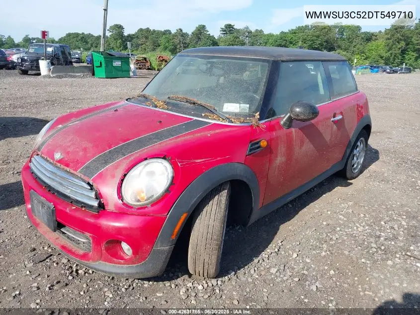 2013 Mini Hardtop Cooper VIN: WMWSU3C52DT549710 Lot: 42631765