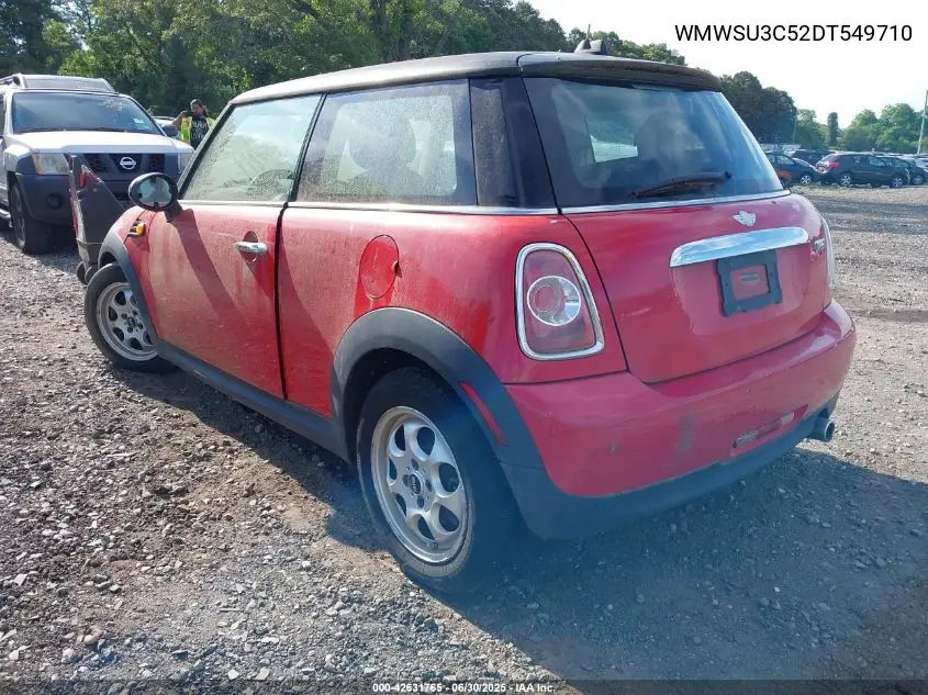 2013 Mini Hardtop Cooper VIN: WMWSU3C52DT549710 Lot: 42631765