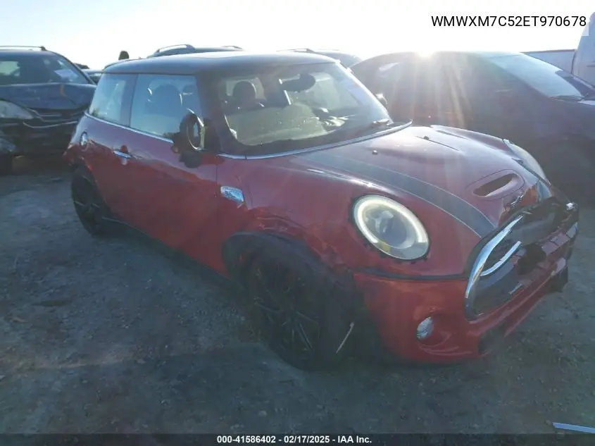 2014 Mini Hardtop Cooper S VIN: WMWXM7C52ET970678 Lot: 41586402