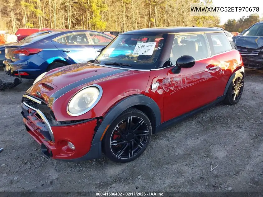 2014 Mini Hardtop Cooper S VIN: WMWXM7C52ET970678 Lot: 41586402