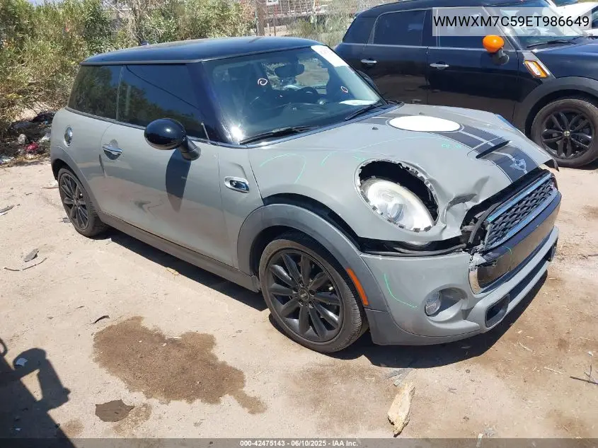 2014 Mini Hardtop Cooper S VIN: WMWXM7C59ET986649 Lot: 42475143