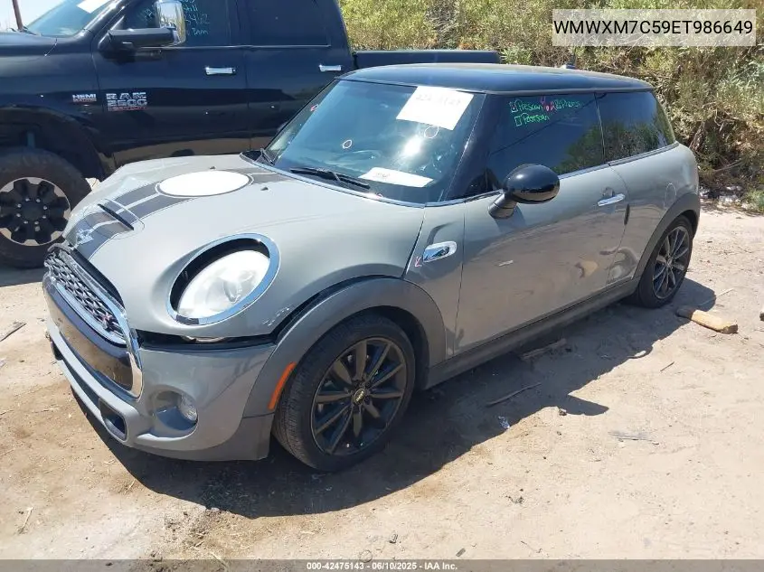 2014 Mini Hardtop Cooper S VIN: WMWXM7C59ET986649 Lot: 42475143