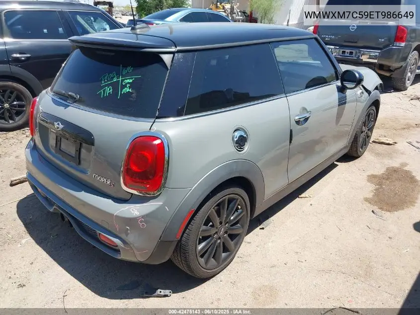 2014 Mini Hardtop Cooper S VIN: WMWXM7C59ET986649 Lot: 42475143