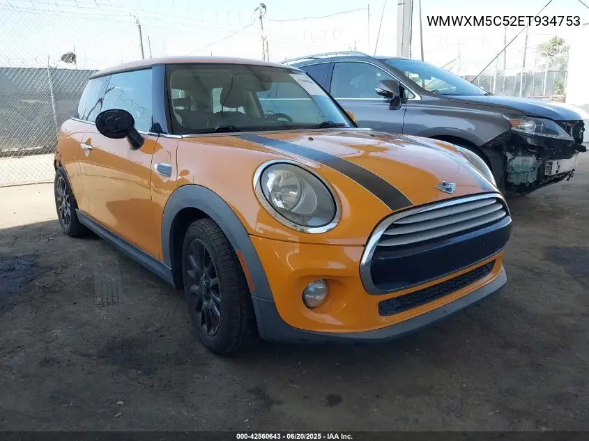 2014 Mini Hardtop Cooper VIN: WMWXM5C52ET934753 Lot: 42560643
