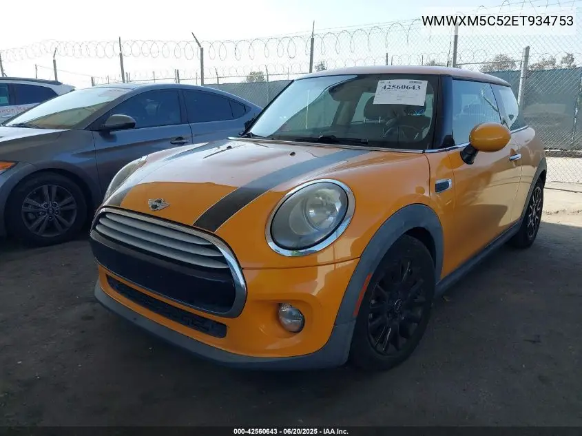 2014 Mini Hardtop Cooper VIN: WMWXM5C52ET934753 Lot: 42560643