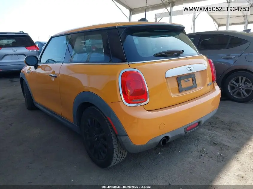2014 Mini Hardtop Cooper VIN: WMWXM5C52ET934753 Lot: 42560643