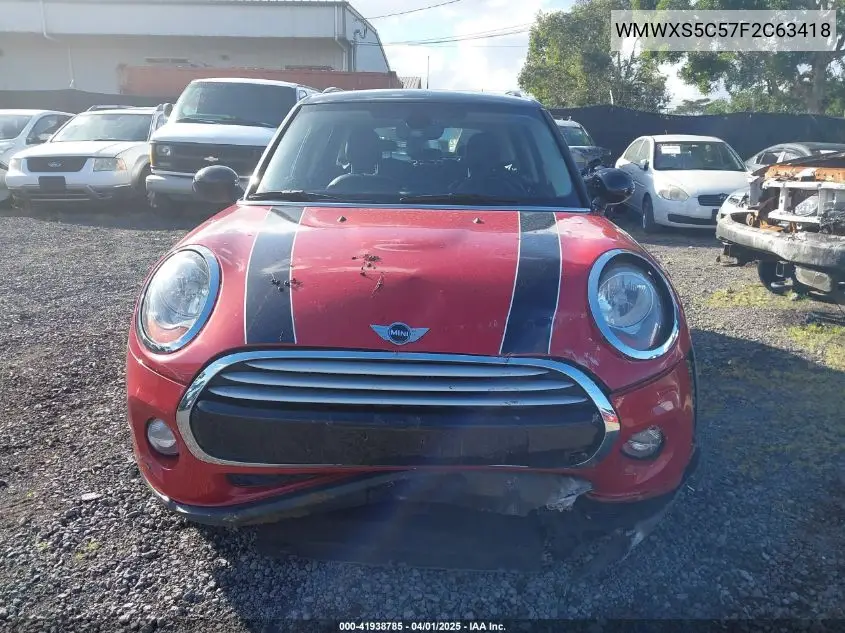 2015 Mini Hardtop Cooper VIN: WMWXS5C57F2C63418 Lot: 41938785