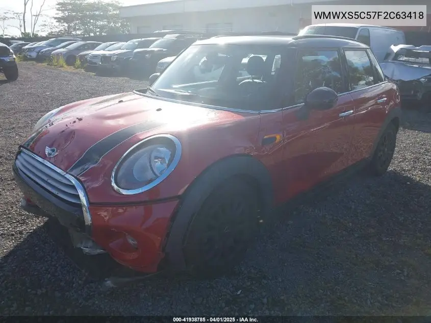 2015 Mini Hardtop Cooper VIN: WMWXS5C57F2C63418 Lot: 41938785