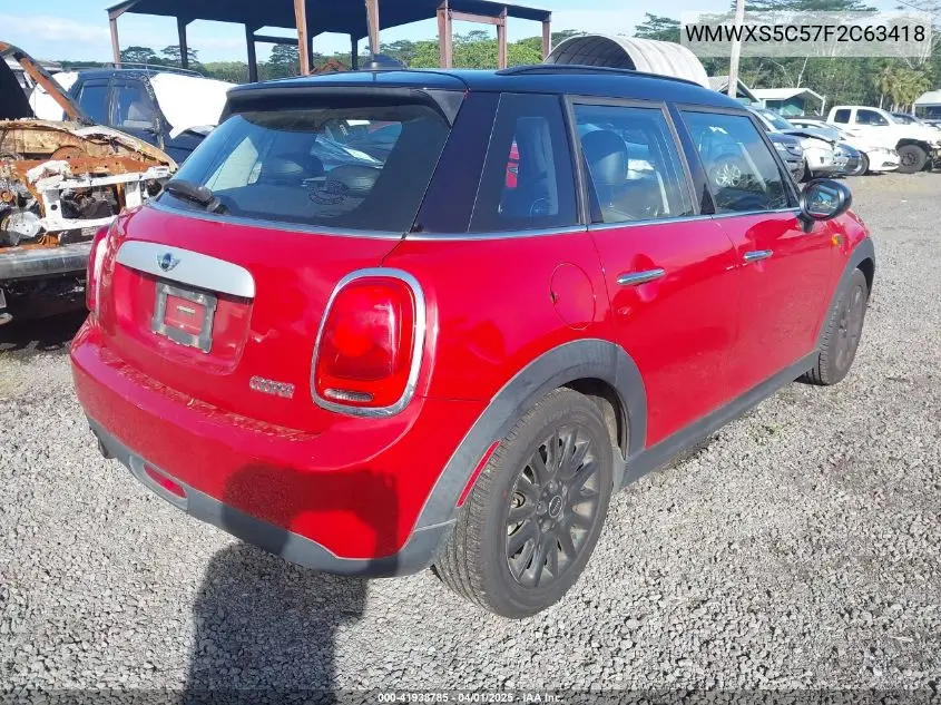 2015 Mini Hardtop Cooper VIN: WMWXS5C57F2C63418 Lot: 41938785