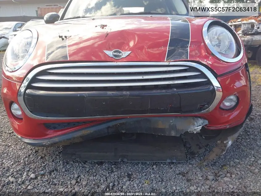 2015 Mini Hardtop Cooper VIN: WMWXS5C57F2C63418 Lot: 41938785