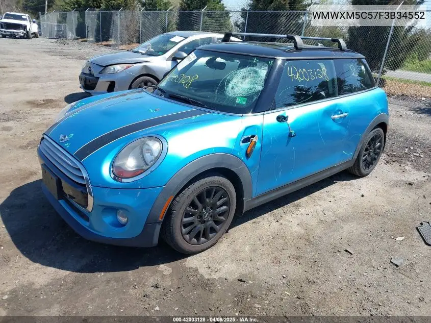 2015 Mini Hardtop Cooper VIN: WMWXM5C57F3B34552 Lot: 42003128