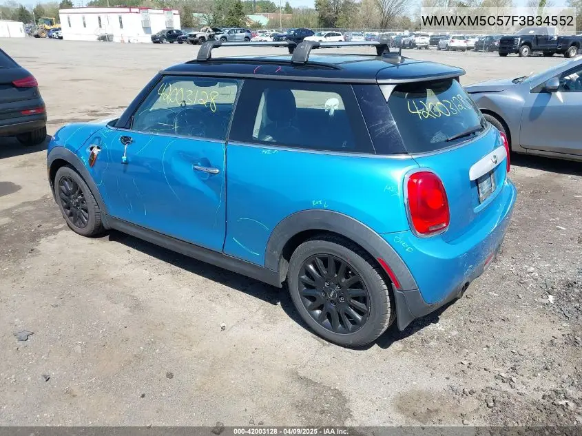 2015 Mini Hardtop Cooper VIN: WMWXM5C57F3B34552 Lot: 42003128