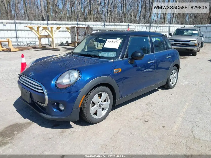 2015 Mini Hardtop Cooper VIN: WMWXS5C58FT829805 Lot: 42023026