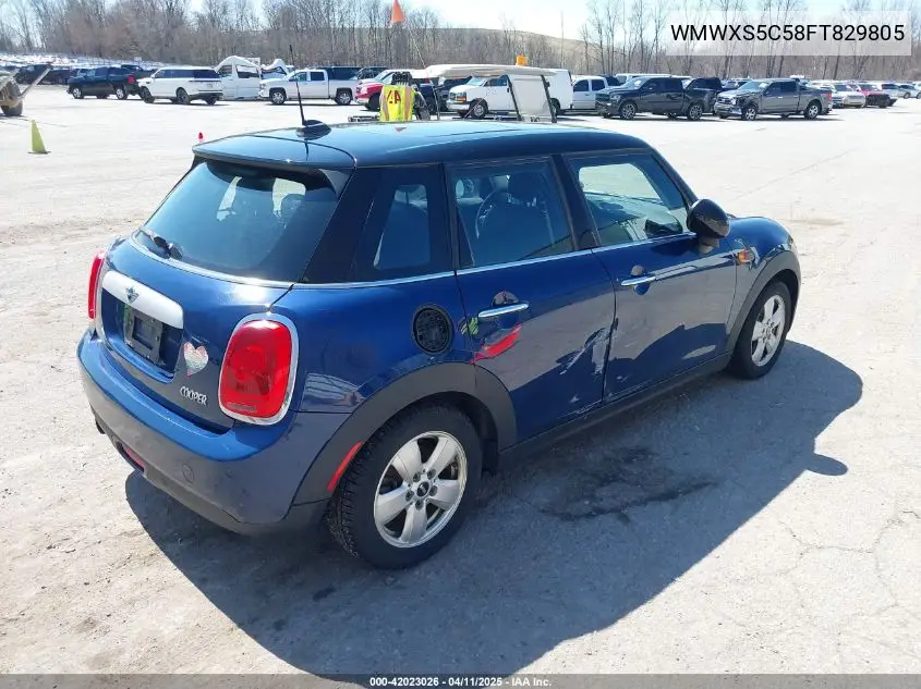 2015 Mini Hardtop Cooper VIN: WMWXS5C58FT829805 Lot: 42023026